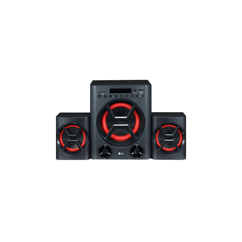 Picture of LG LK72B, Deep Bass, Bluetooth, USB, SD Card and FM Radio 40 W Bluetooth Home Theatre  (Black, 2.1 Channel)